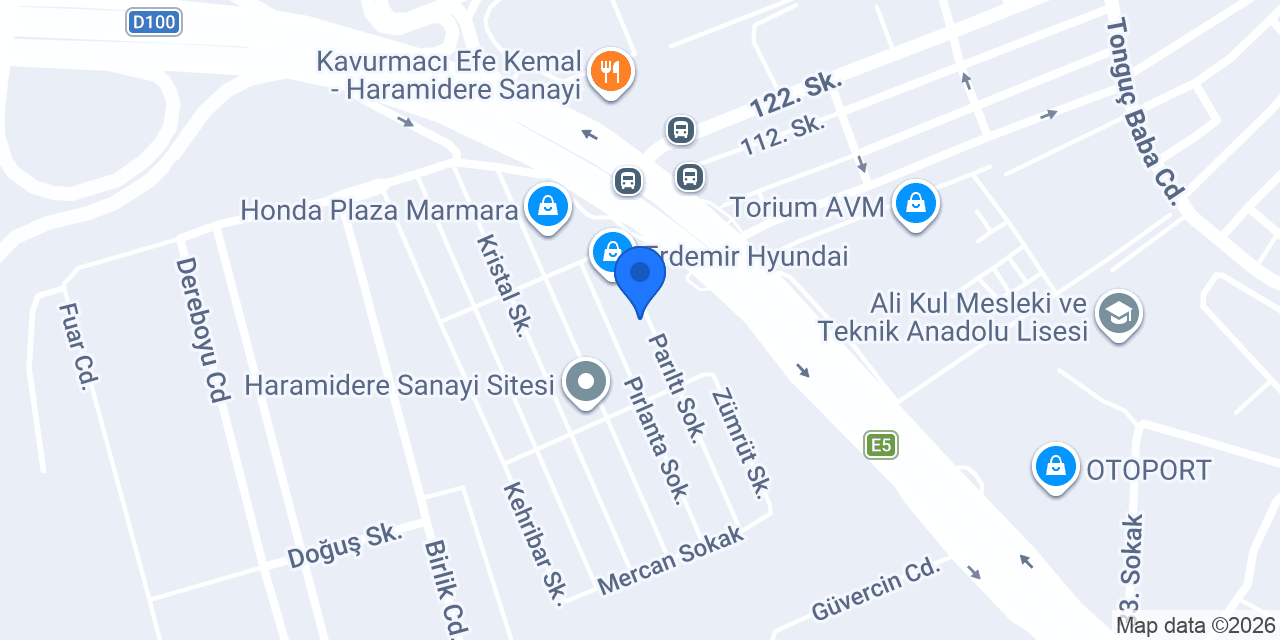 Erdemir Servis konumu