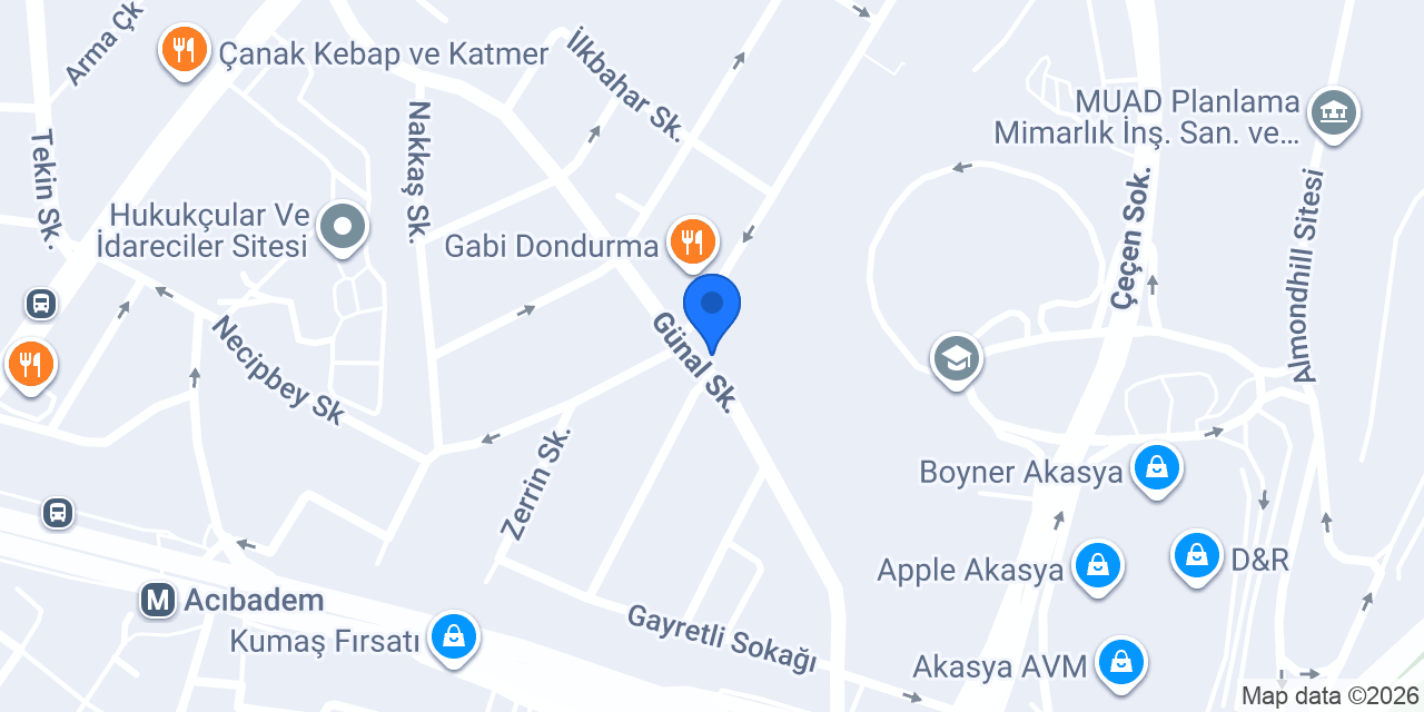 Akasya Pet Shop konumu