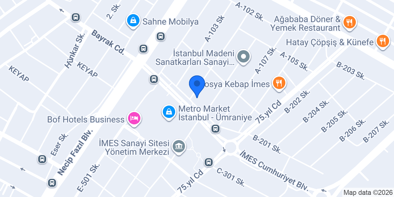 Albaraka Türk İmes Şubesi konumu