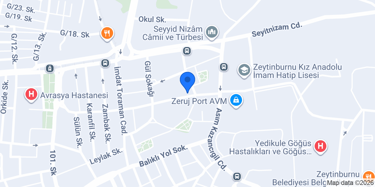 BOZOK PALETE konumu