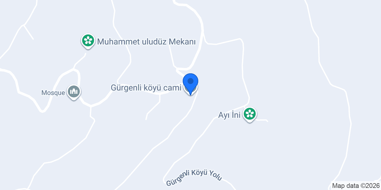 Gürgenli köyü cami konumu