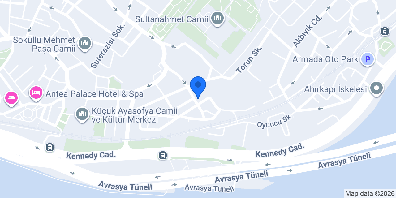 Hotel Dersaadet Istanbul konumu