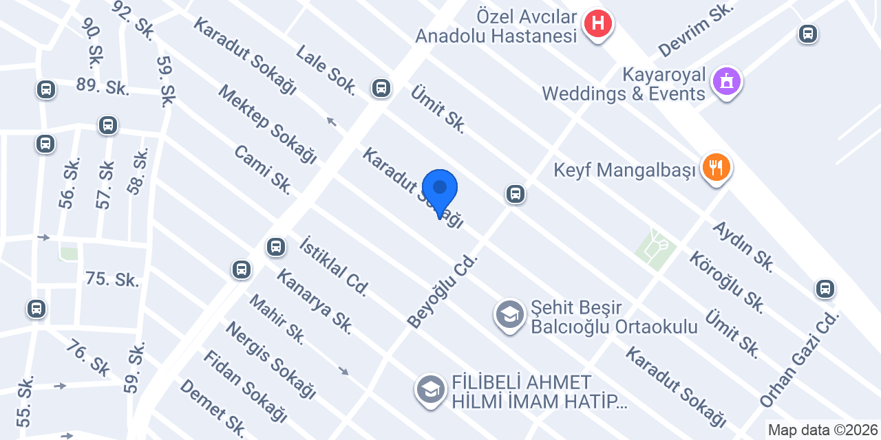 Korkmazlar Terzi konumu