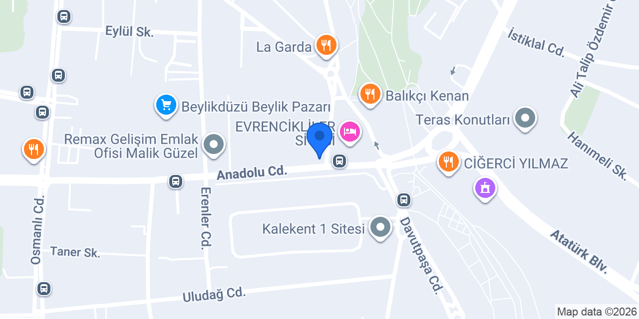 Ekler İstanbul konumu