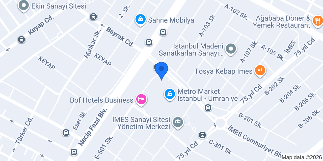 Anadolubank İmes Şubesi konumu