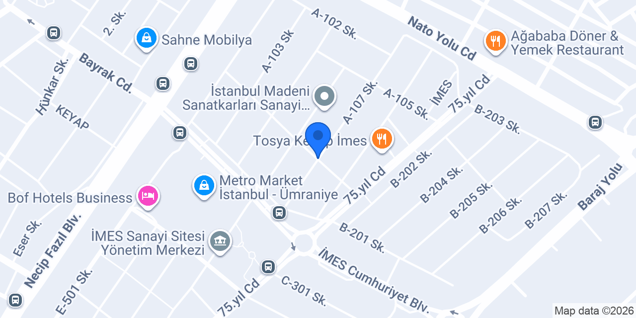 Zeytinn Co. konumu