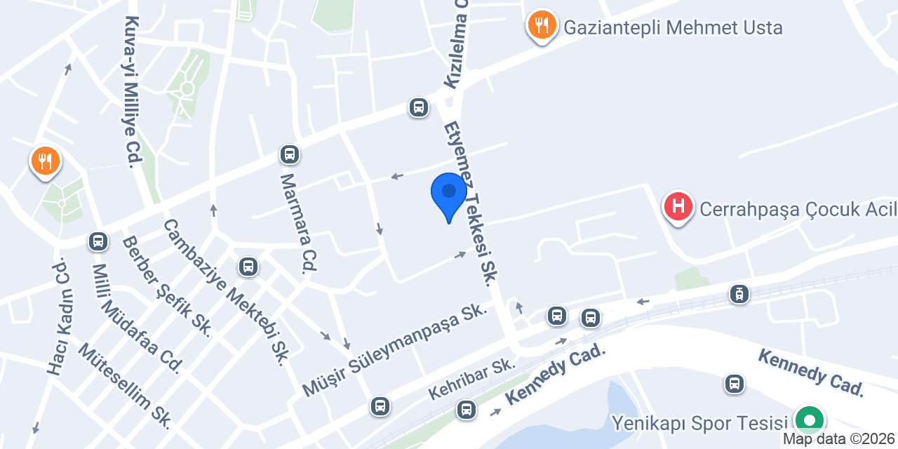 Ambulans Tamir Servis konumu