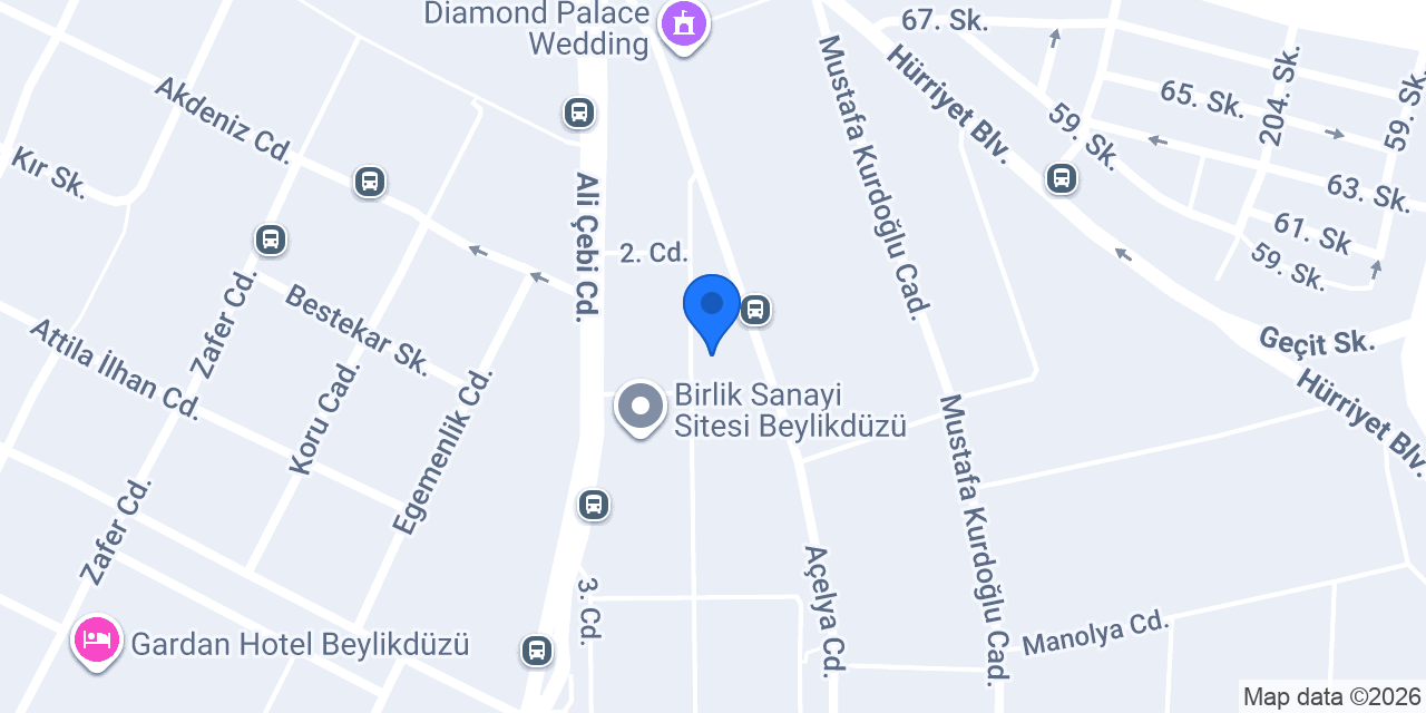 Würth Satış Mağazası konumu