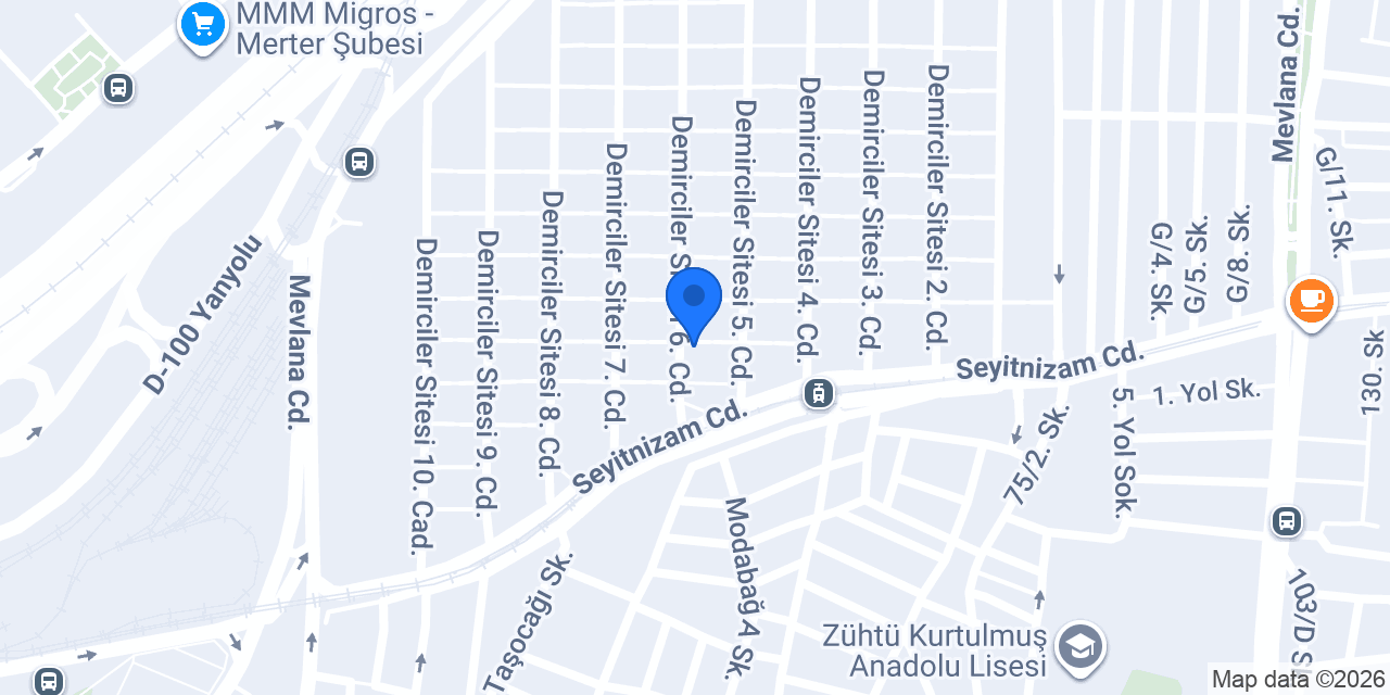 Yeditepe Servis konumu