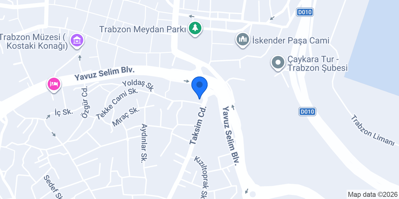 Trabzon Taksim Polis Merkezi konumu