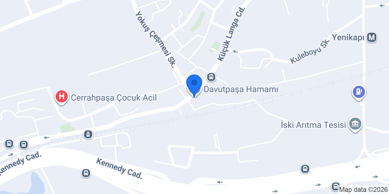 Davutpaşa Hamamı konumu