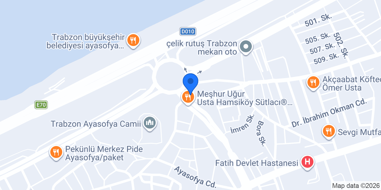 سياحة في طرابزون MyTurizm konumu