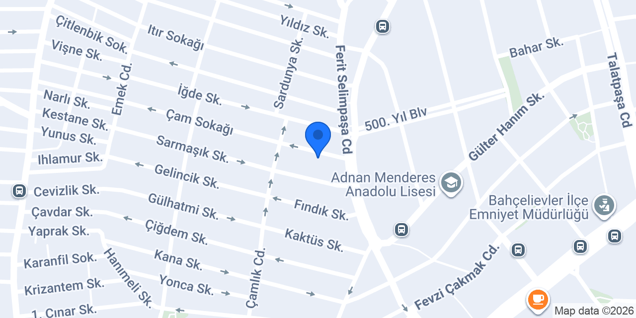 Adres Erkek Kuaförü konumu