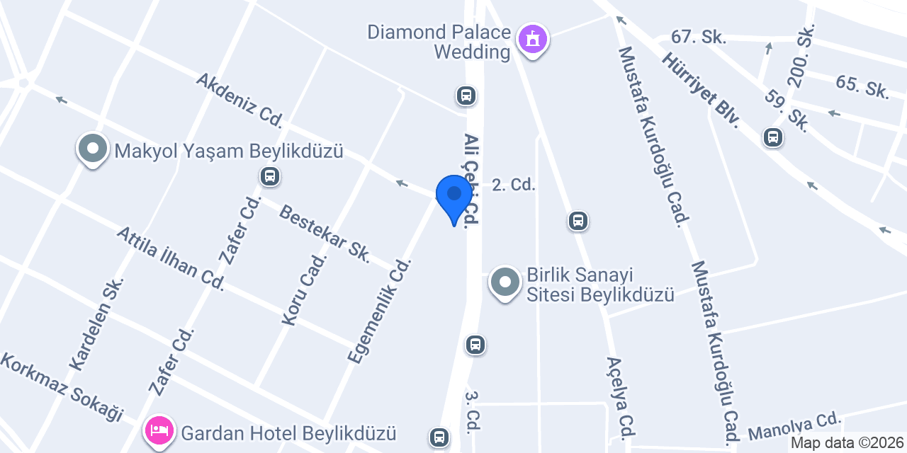 Çelikkol Hukuk Bürosu konumu