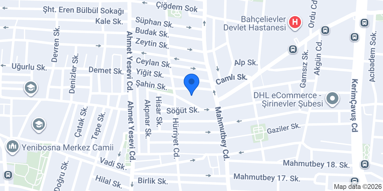 Hürriyet İlkokulu konumu