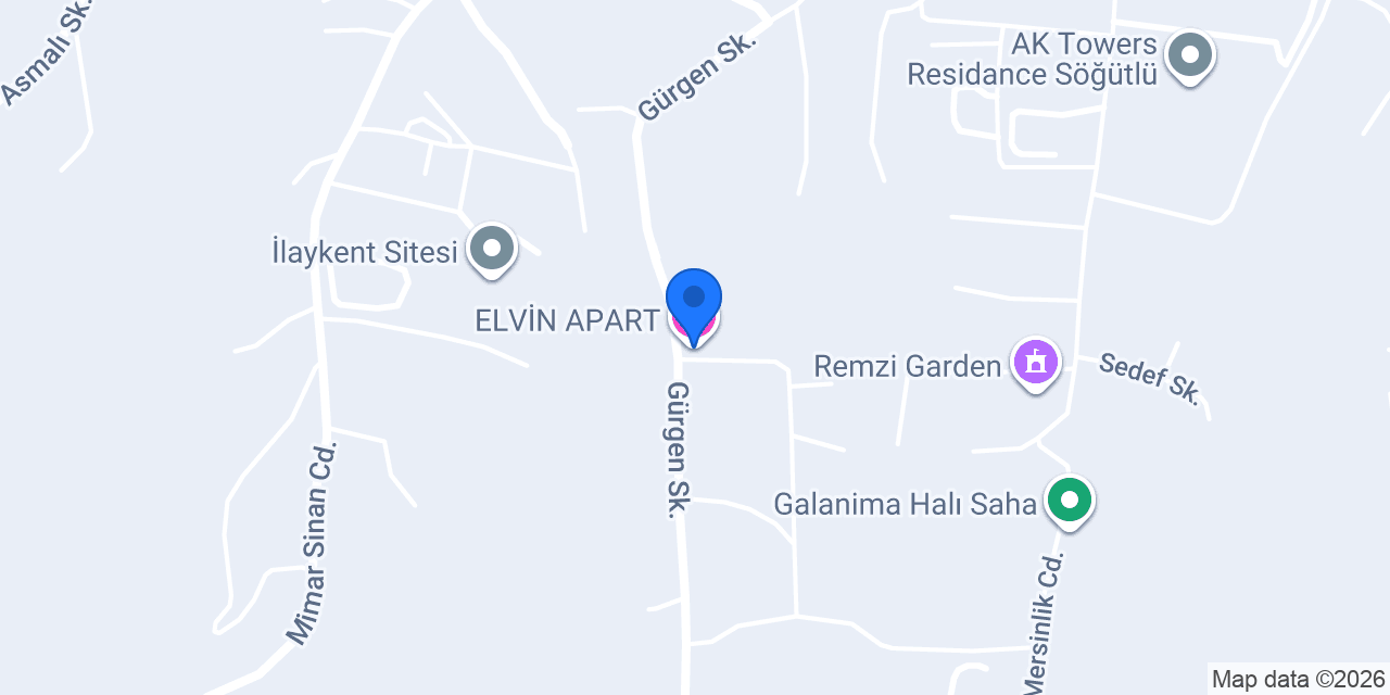 ELVİN APART konumu