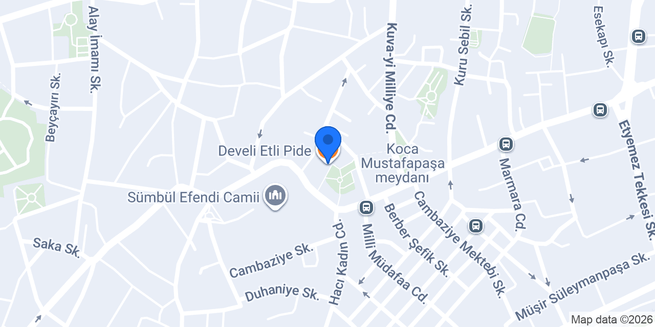 Develi Etli Pide konumu