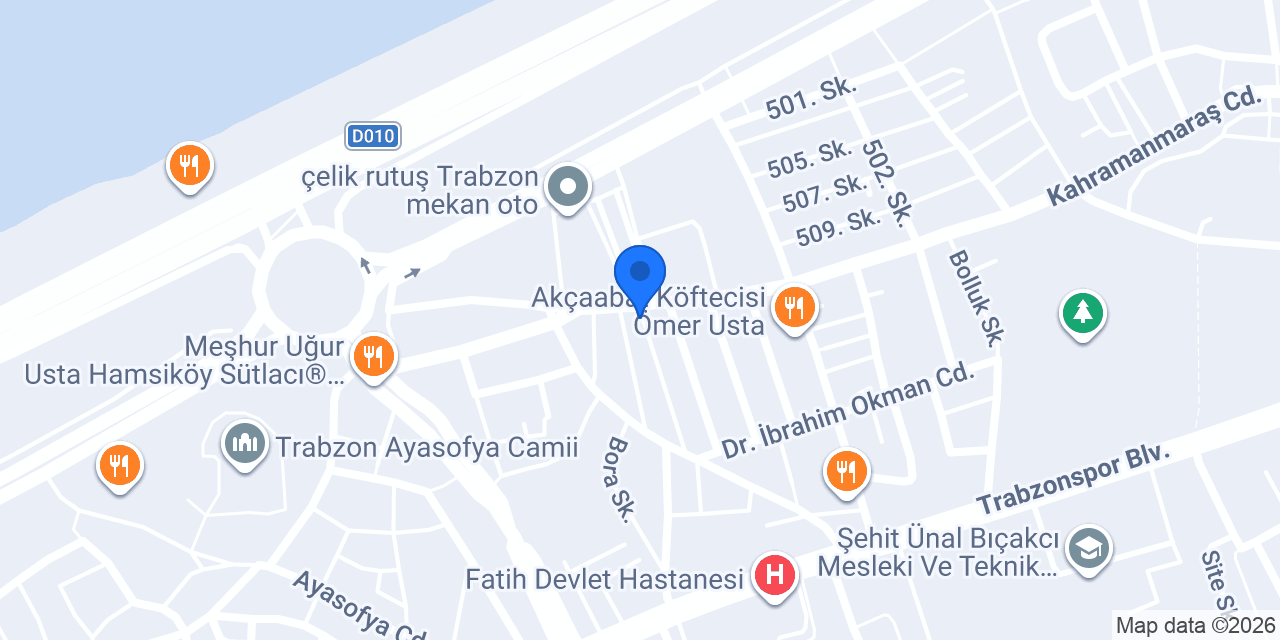Akçam Garage konumu
