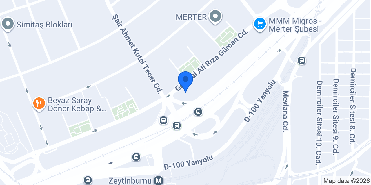 Asil Okulları Merter Kampüsü konumu