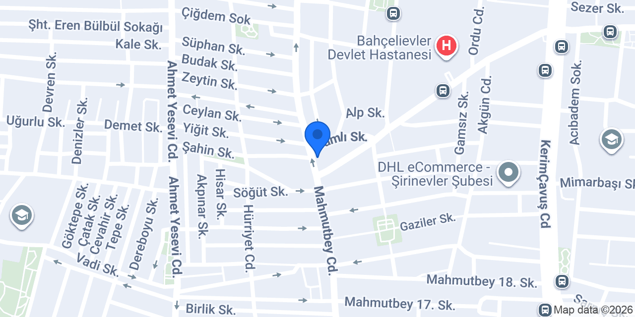 Diş Levent Bahçelievler Şubesi konumu