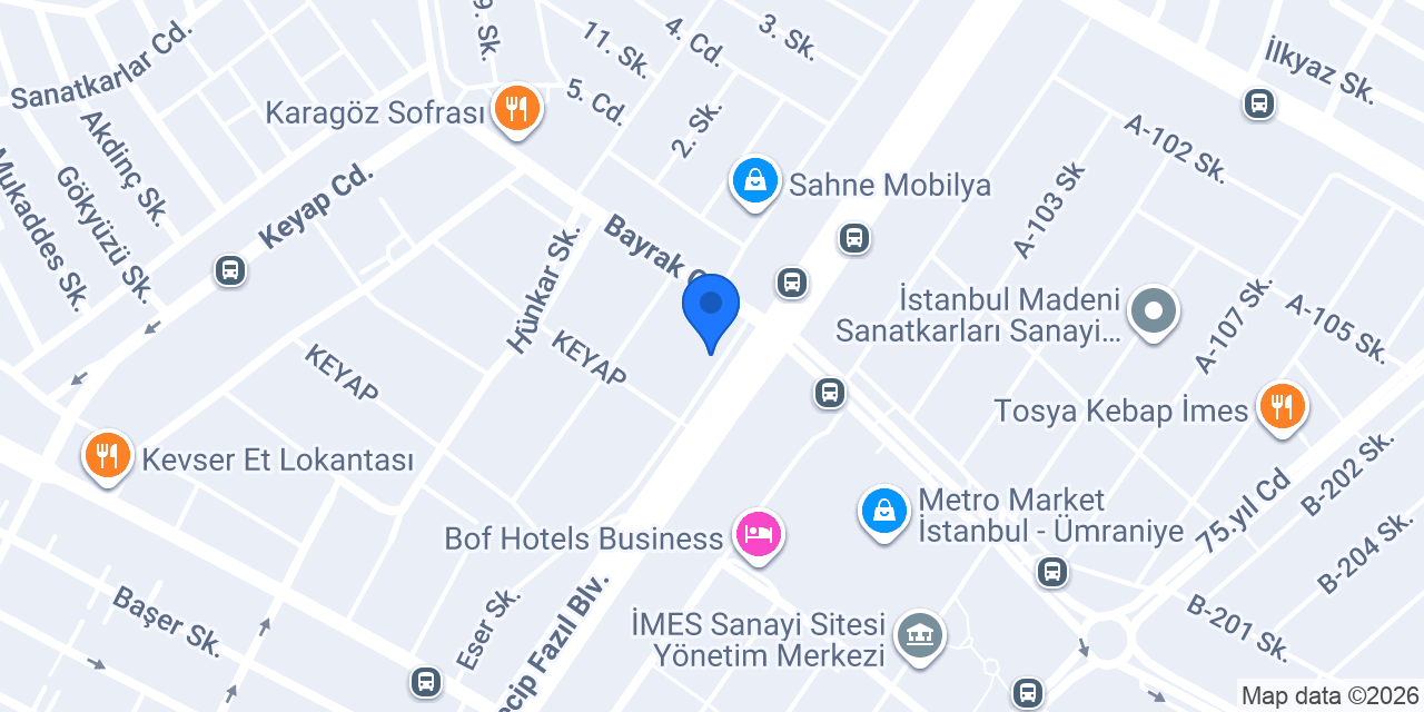 Türkiye Finans Dudullu Şubesi konumu