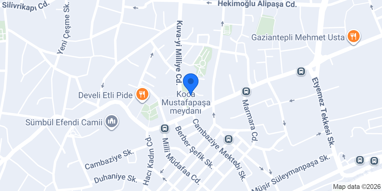 Akbank Kocamustafapaşa/İst. Şubesi konumu
