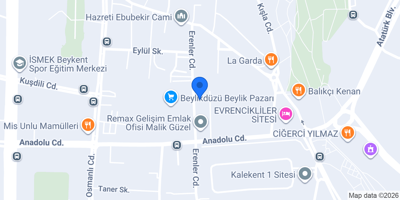 Odores çiçekçilik konumu