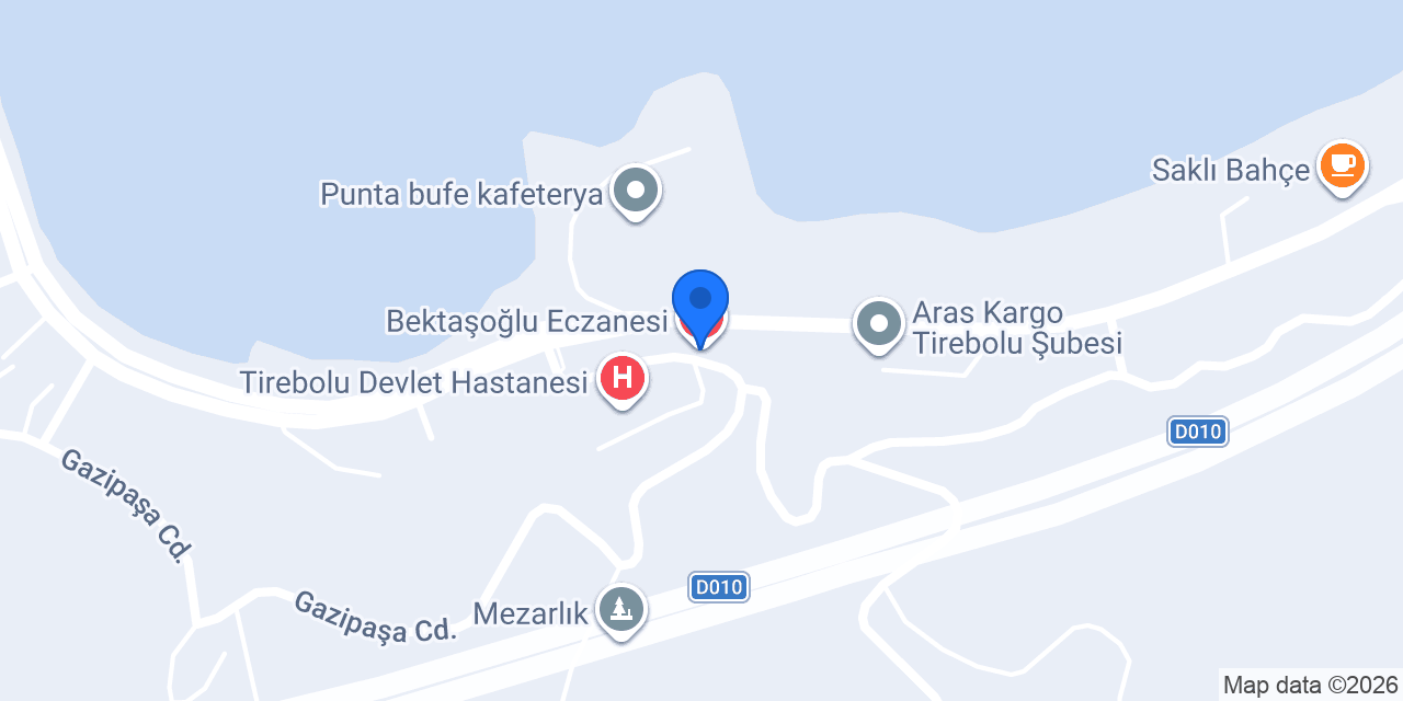 Bektaşoğlu Eczanesi konumu