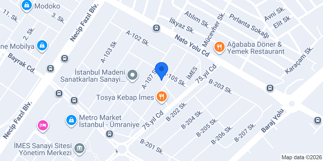 Bilgi Group İMES/Ümraniye konumu