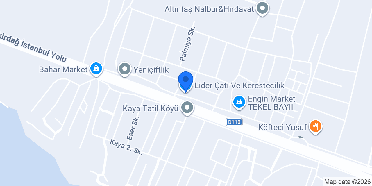 Lider Çatı Ve Kerestecilik konumu