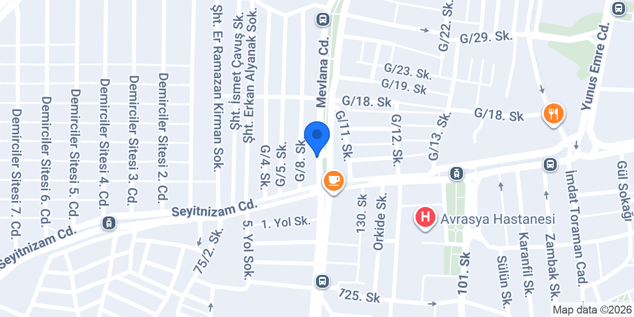 Garanti BBVA Seyitnizam Şubesi konumu