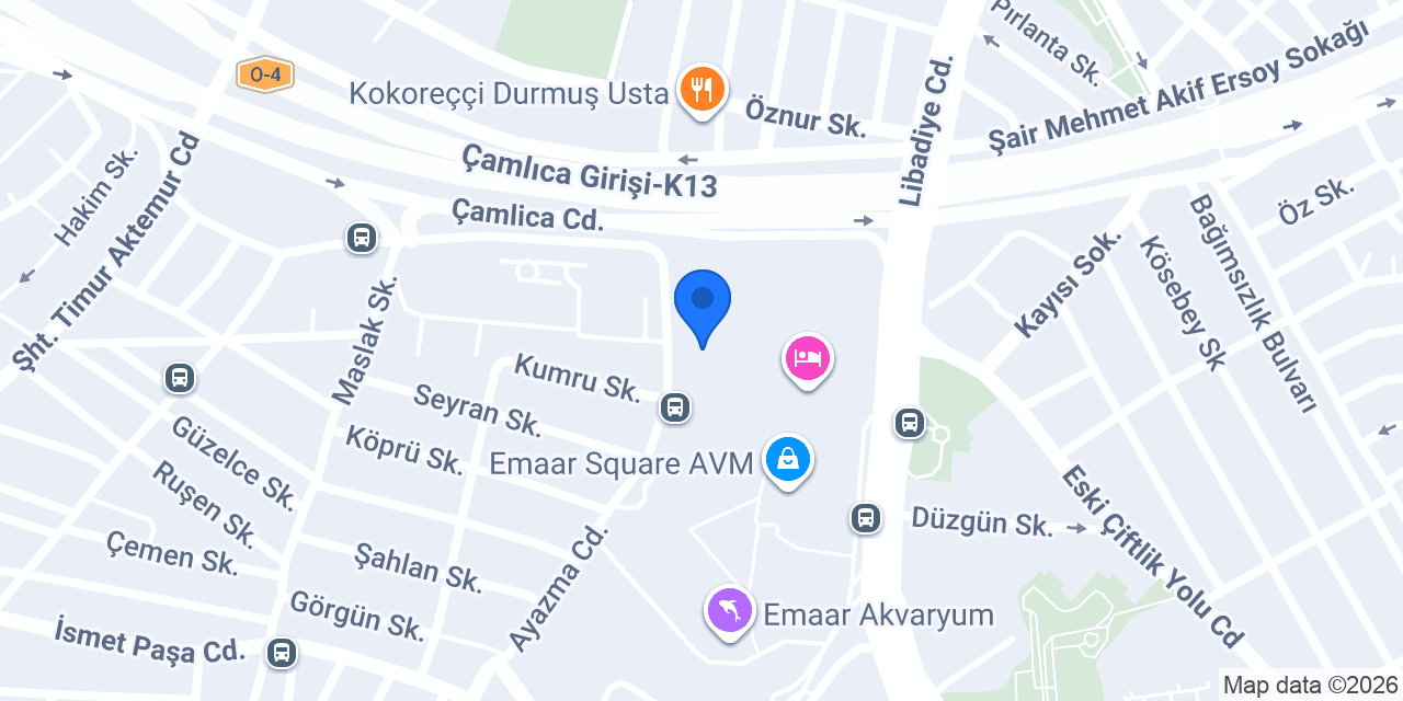 Nezih – Emaar Square AVM konumu