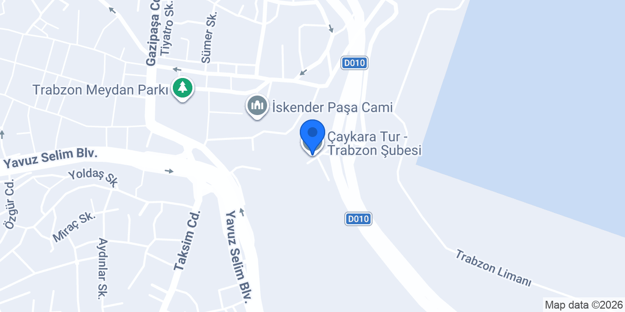 Çaykara Tur - Trabzon Şubesi konumu