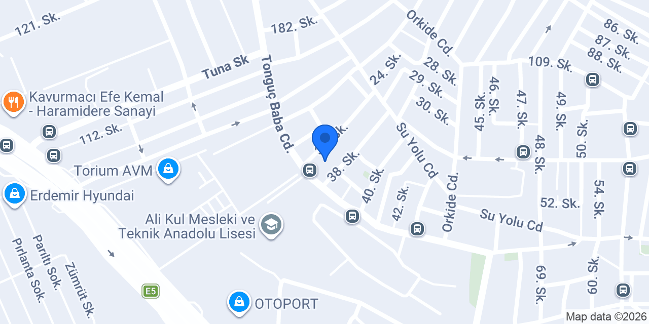 Terzi Sakura ve kuru temizleme konumu