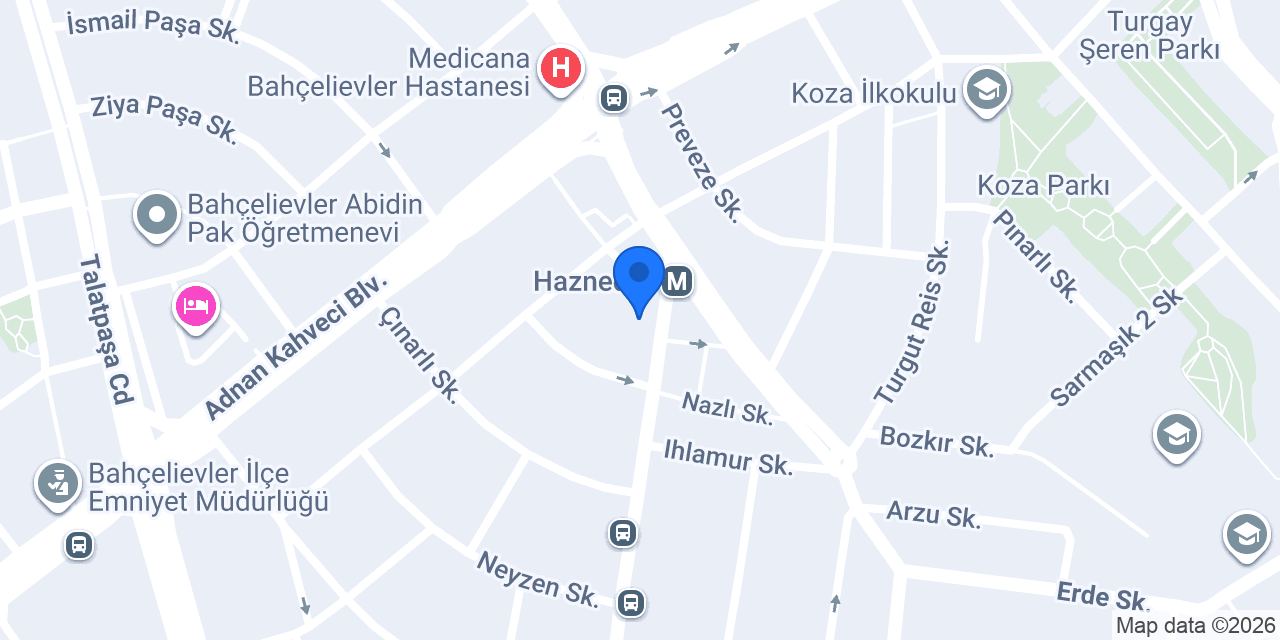 Kınalı Köfteci Ali Baba konumu
