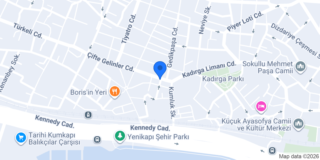 Tarihi Kumkapı Fırını konumu