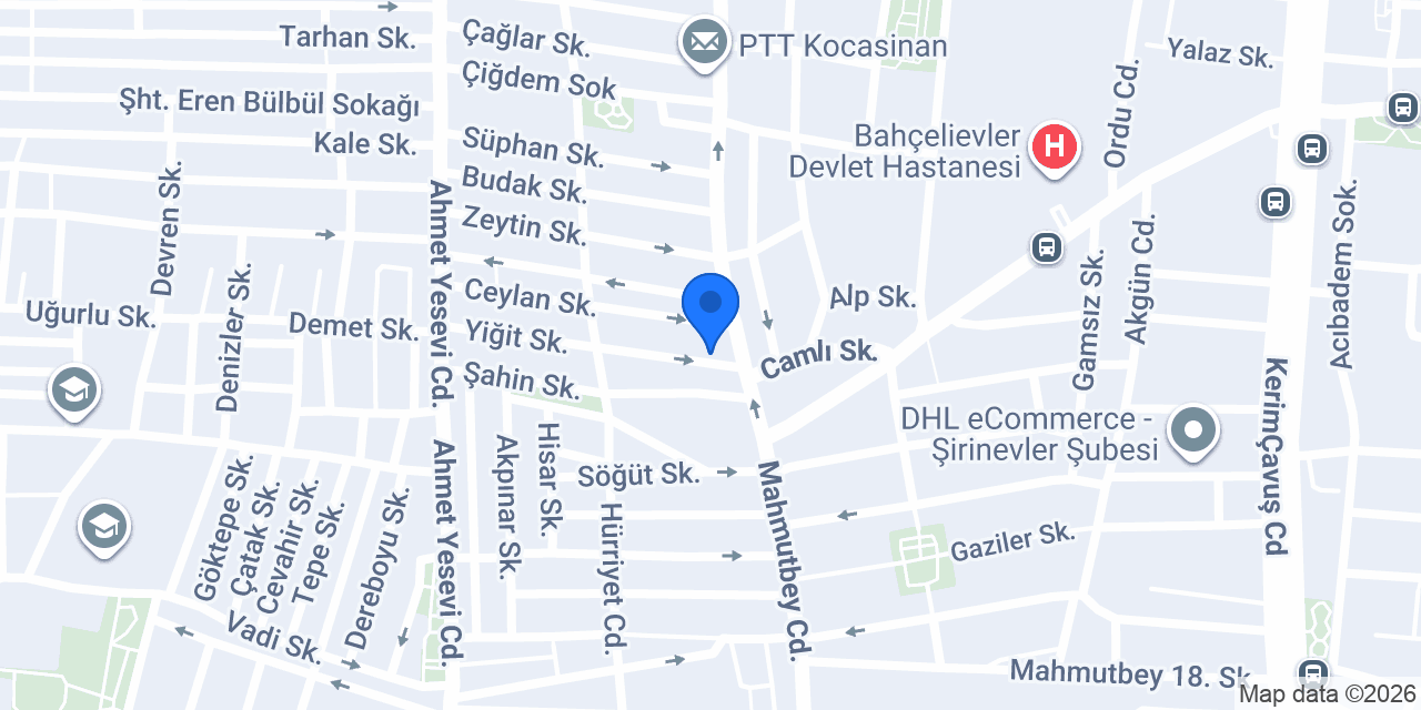 Üçevler Erkek Kuaförü konumu
