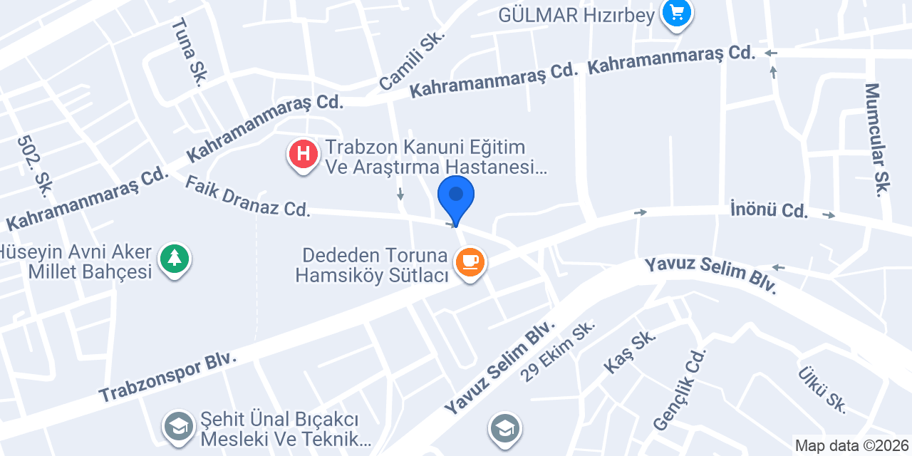 Çömlekçi Eczanesi konumu