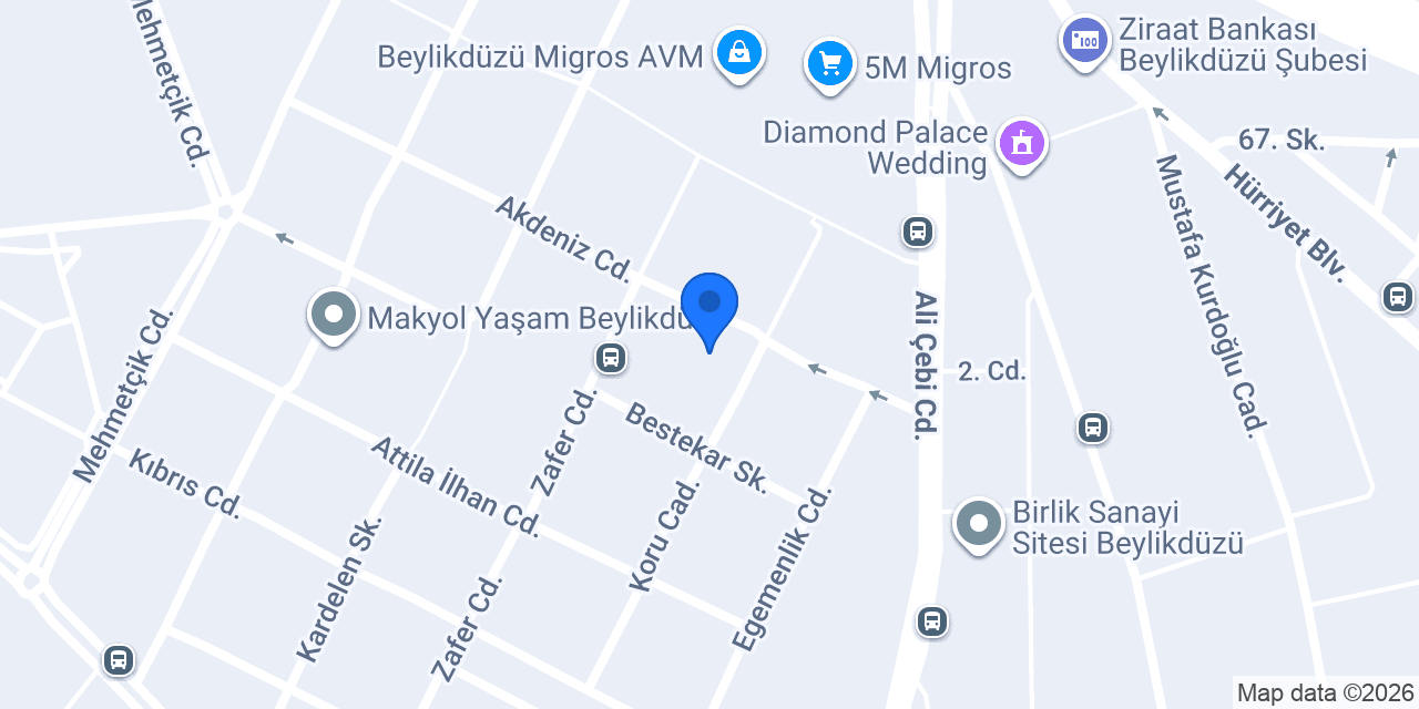 Çınar Et Dünyası konumu