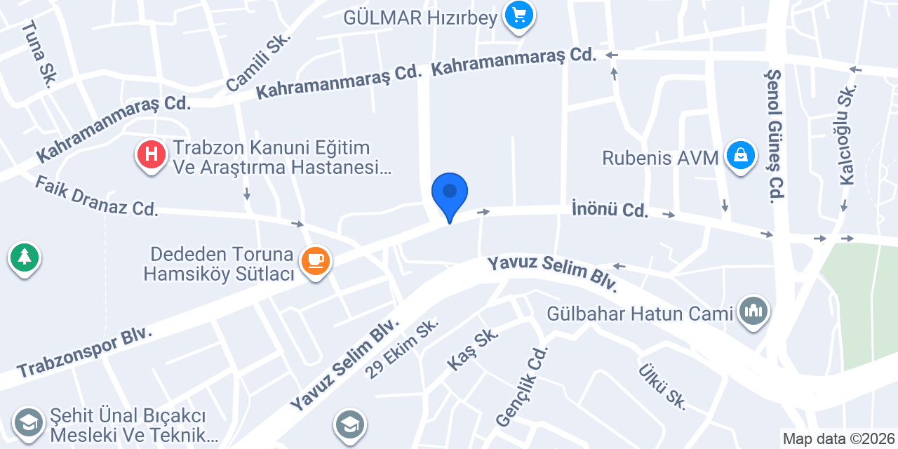 Arkaca Sigorta Trabzon Şubesi konumu