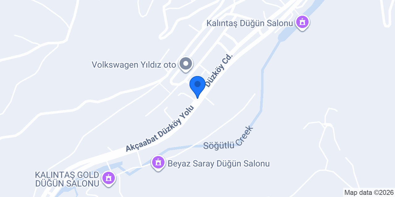 Güngör Oto Trabzon konumu