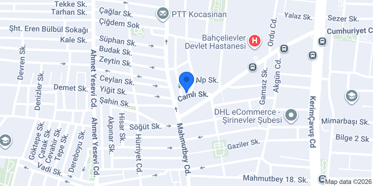 Cadde Oto Lastik konumu