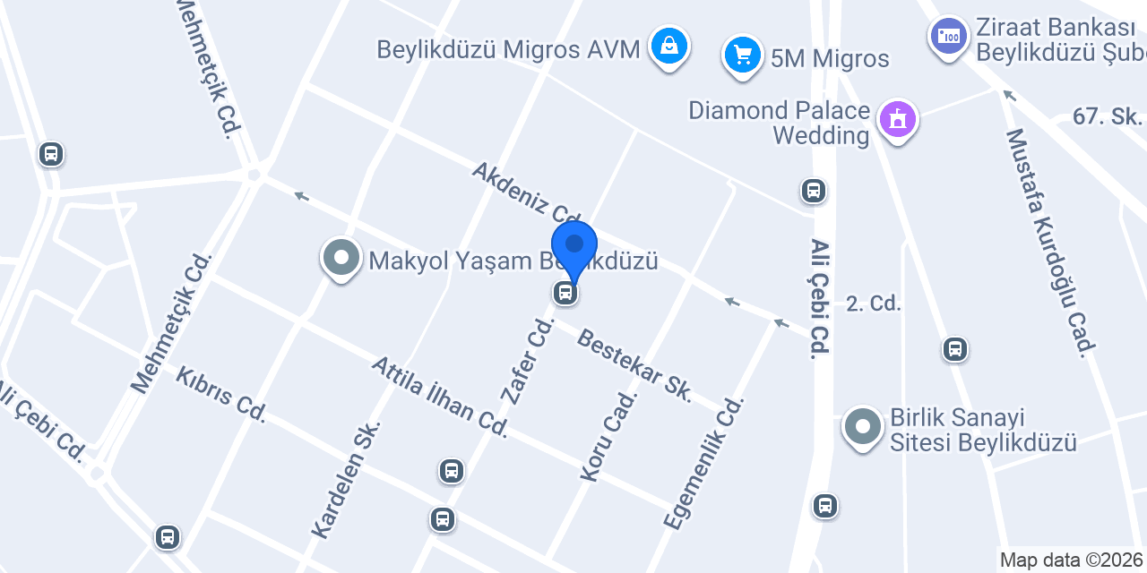 Seven Çiçek Evi konumu