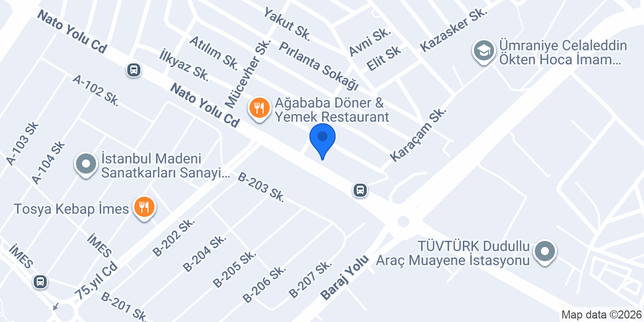 Ateş Döner Dudullu konumu