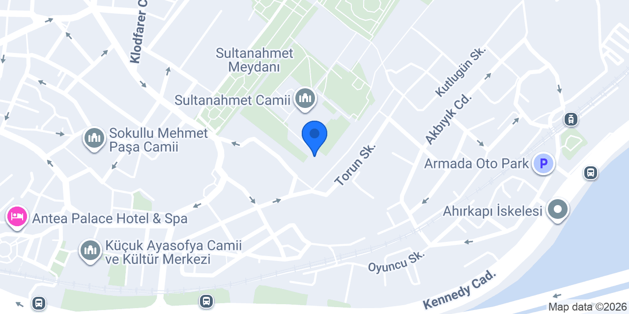 Sultanahmet Vakfı Otoparkı konumu