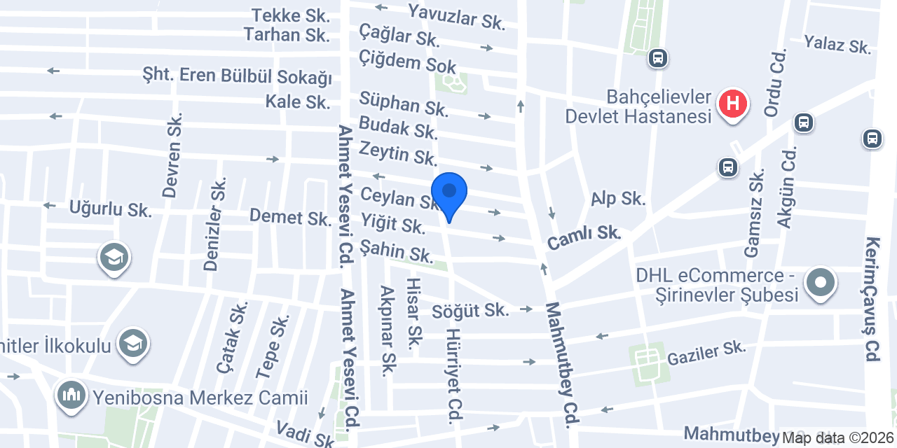Çağdaş Elektrik konumu