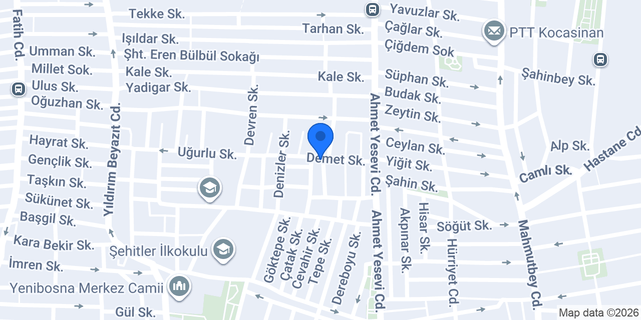 Çınar Terzi konumu