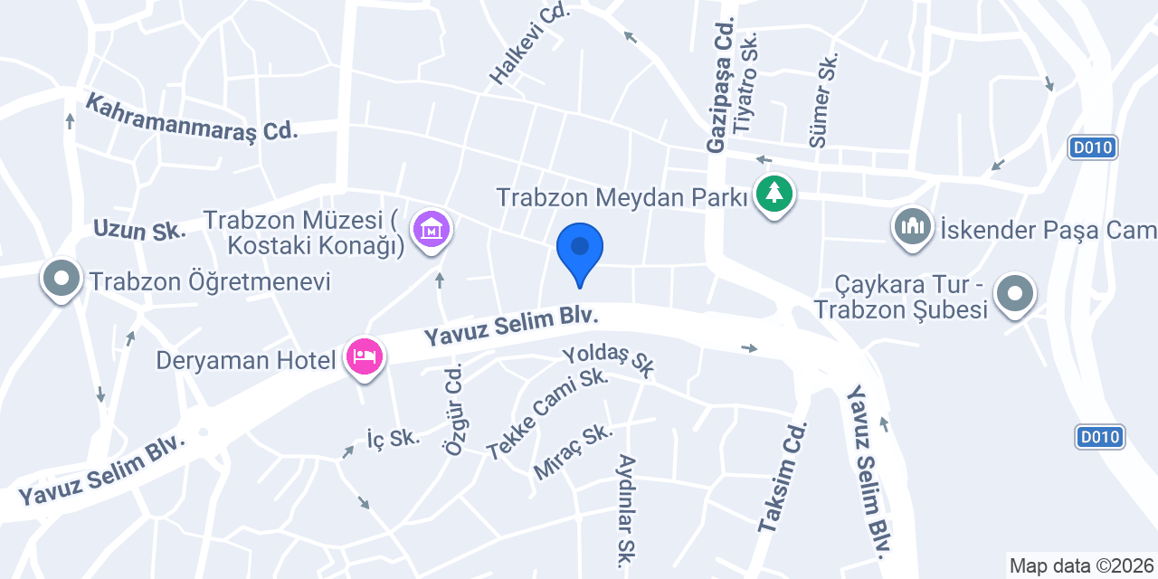 Trabzon Diş Hekimi konumu