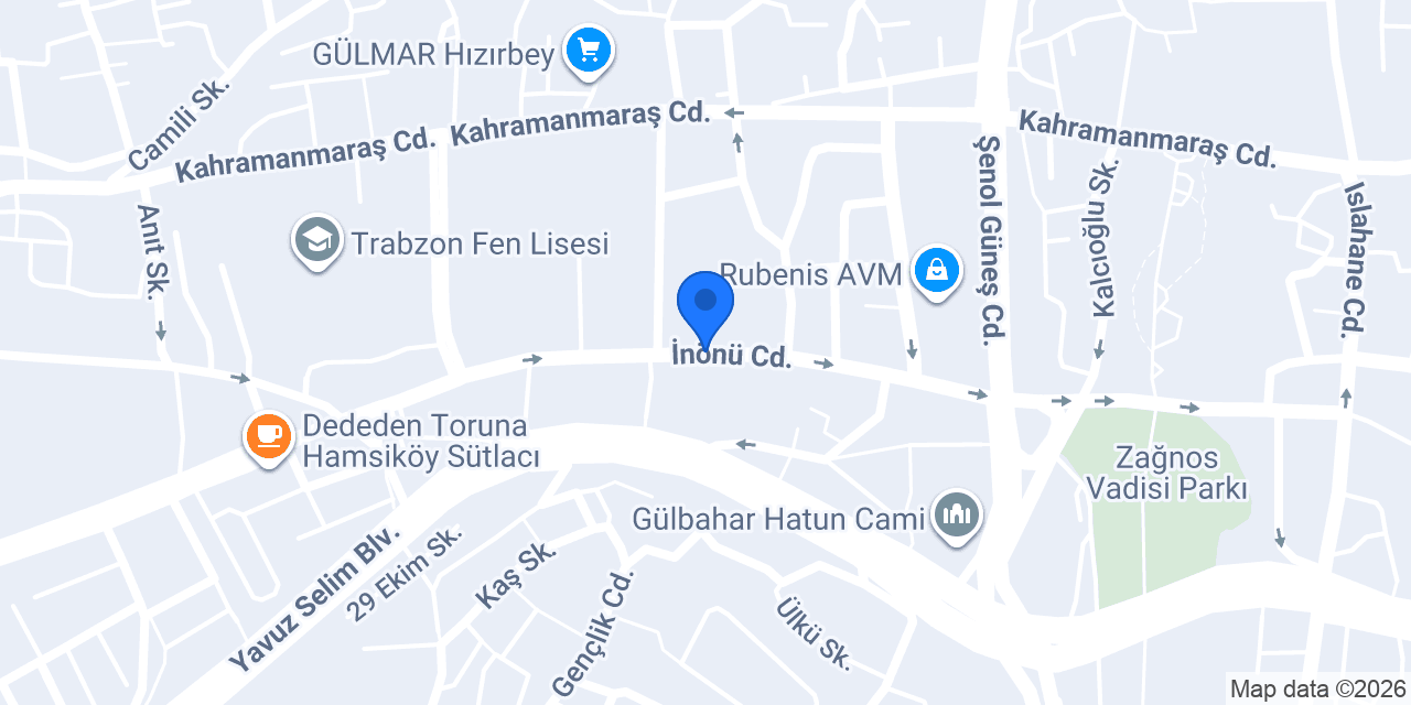 Sürmene İlçe Emniyet Müdürlüğü konumu