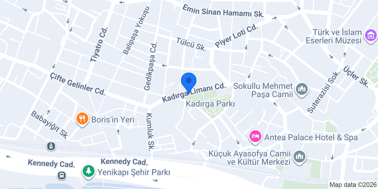 Kadırga Cafe Restaurant konumu